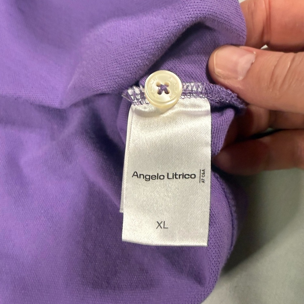 Angelo Litrico Purple‎ Polo Shirt XL Cotton LR G7 - Picture 9 of 12